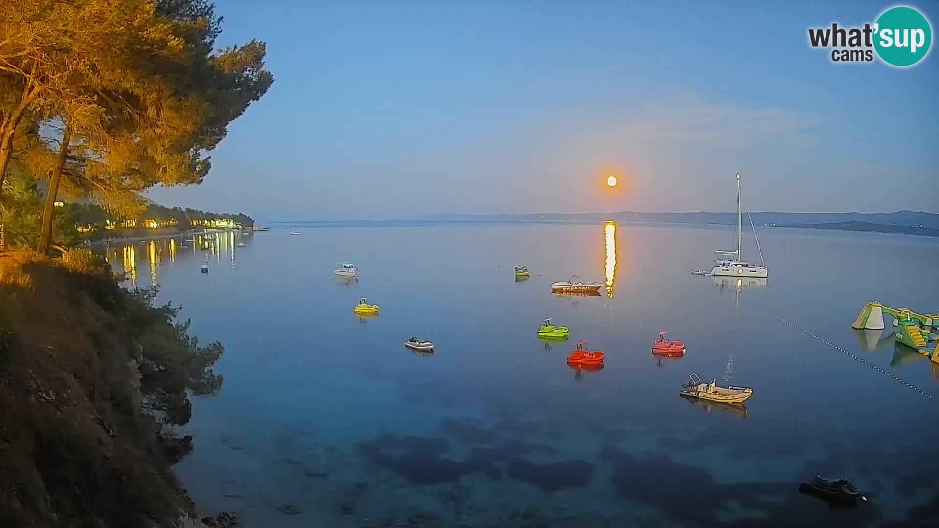 Webcam plage Potočine Bol – Vue en direct sur Borak Beach, île de Brač