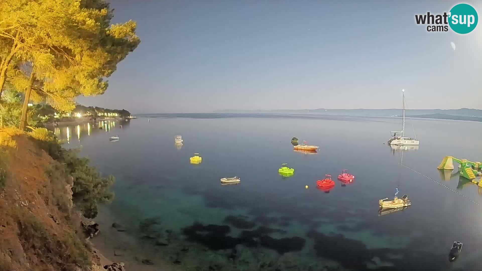 Webcam Strand Potočine Bol – Liveblick auf Borak Beach, Insel Brač