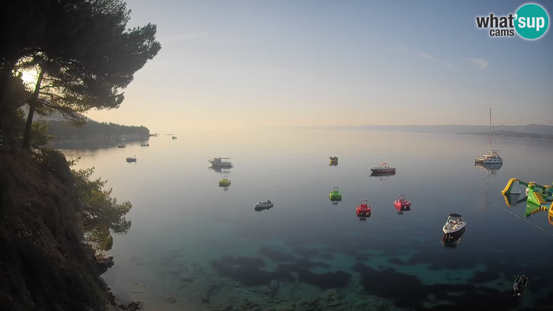 Web kamera Potočine Bol – Pogled uživo na plažu Borak, otok Brač