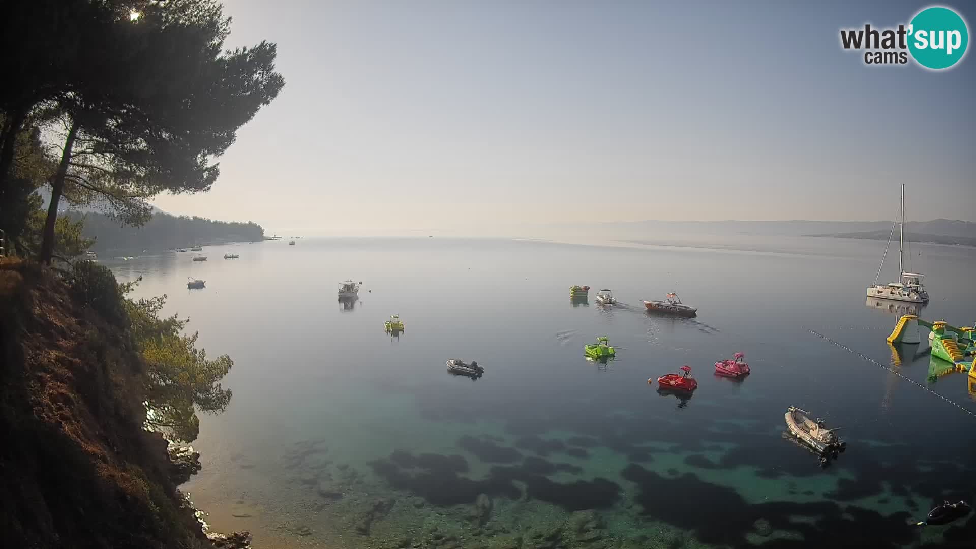 Web kamera Potočine Bol – Pogled uživo na plažu Borak, otok Brač