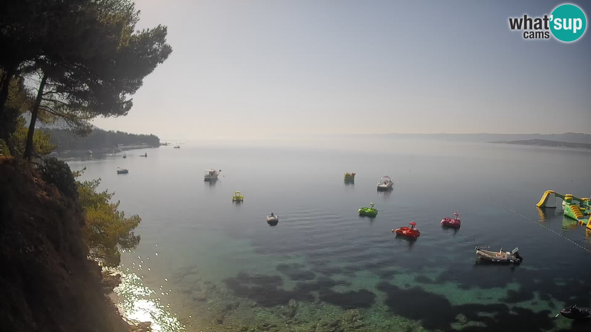 Web kamera Potočine Bol – Pogled uživo na plažu Borak, otok Brač