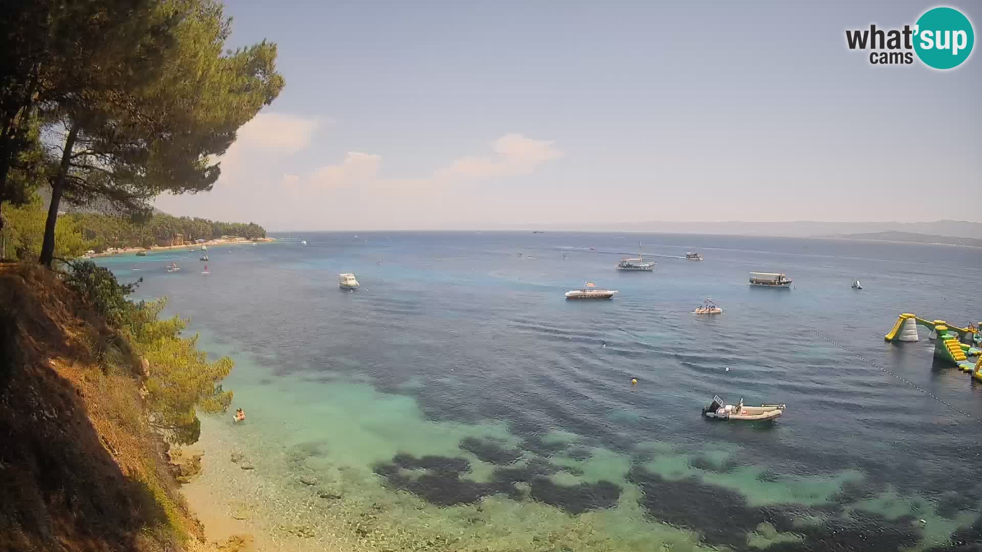 Webcam plage Potočine Bol – Vue en direct sur Borak Beach, île de Brač