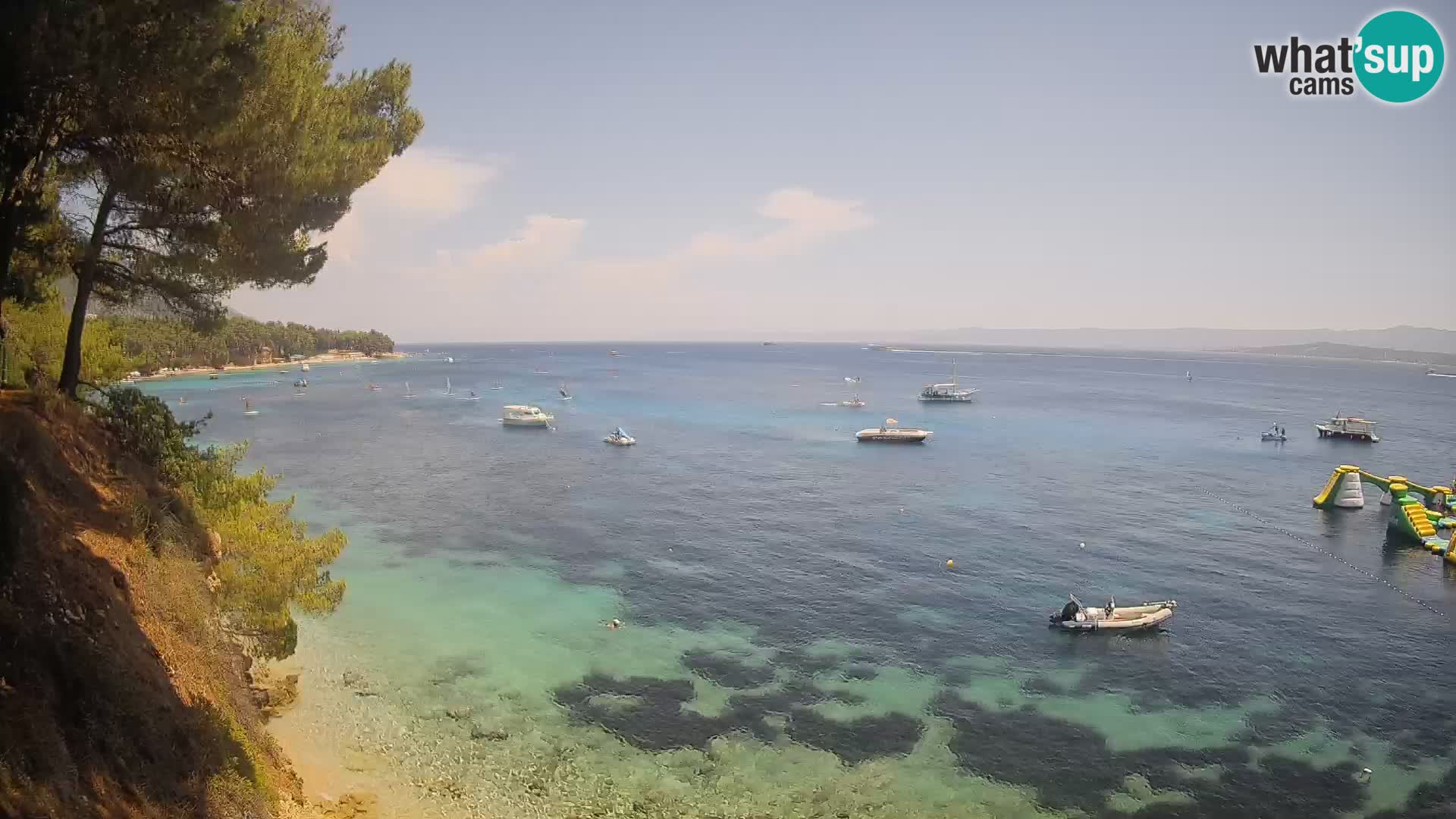 Webcam plage Potočine Bol – Vue en direct sur Borak Beach, île de Brač