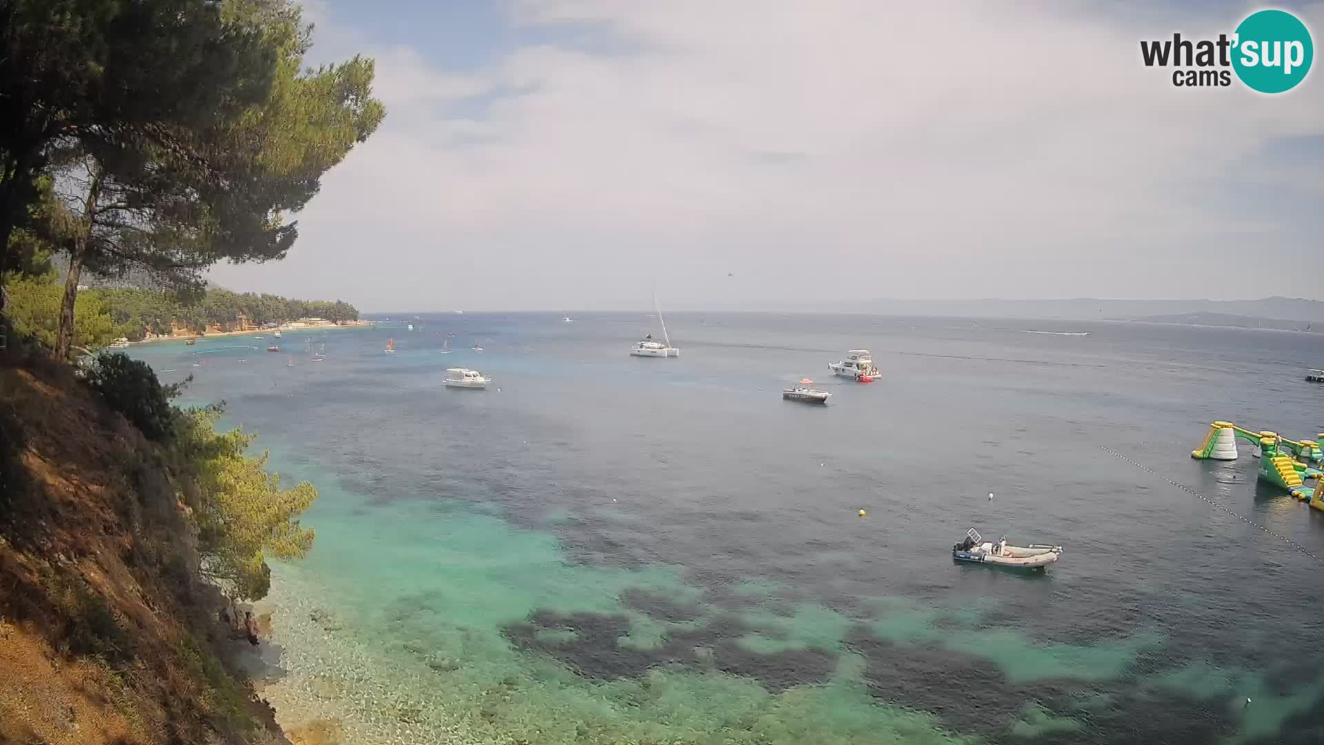 Web kamera Potočine Bol – Pogled uživo na plažu Borak, otok Brač