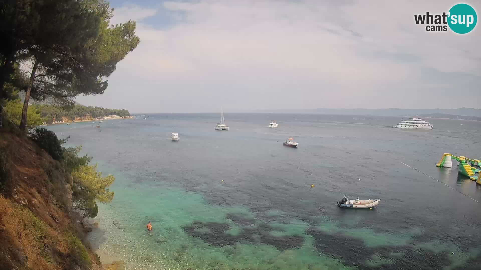 Webcam Potočine Beach Bol – Live View of Borak Beach, Brač Island