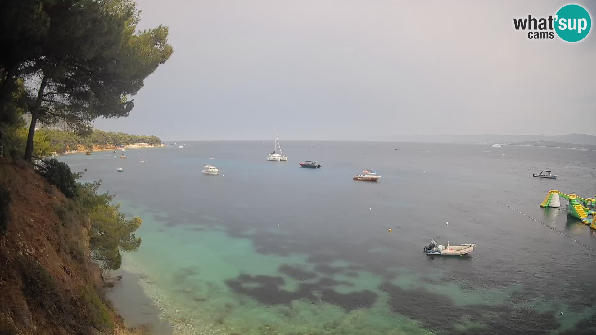 Webcam plage Potočine Bol – Vue en direct sur Borak Beach, île de Brač