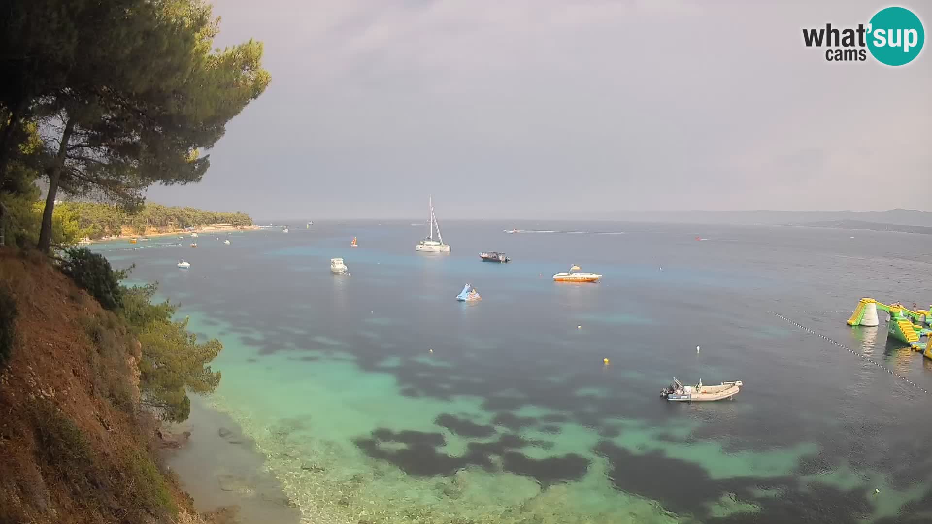 Web kamera Potočine Bol – Pogled uživo na plažu Borak, otok Brač
