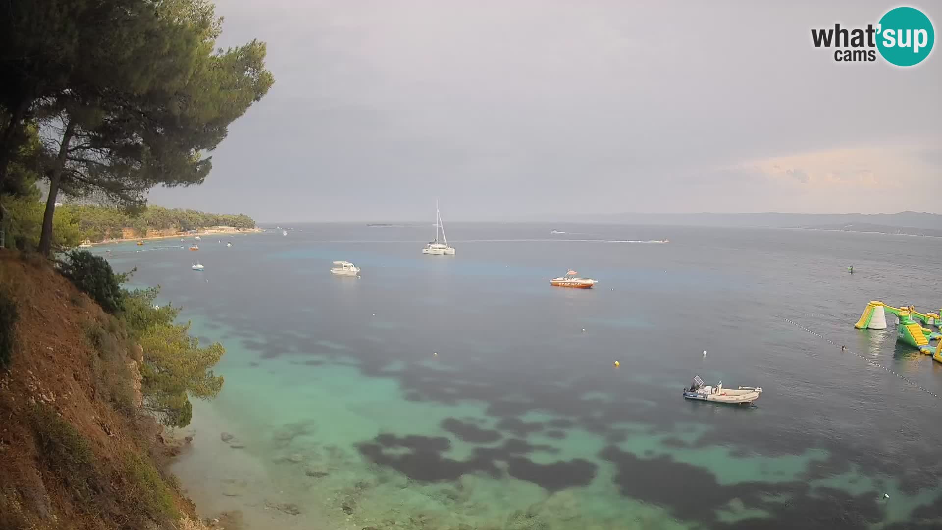 Webcam Potočine Beach Bol – Live View of Borak Beach, Brač Island