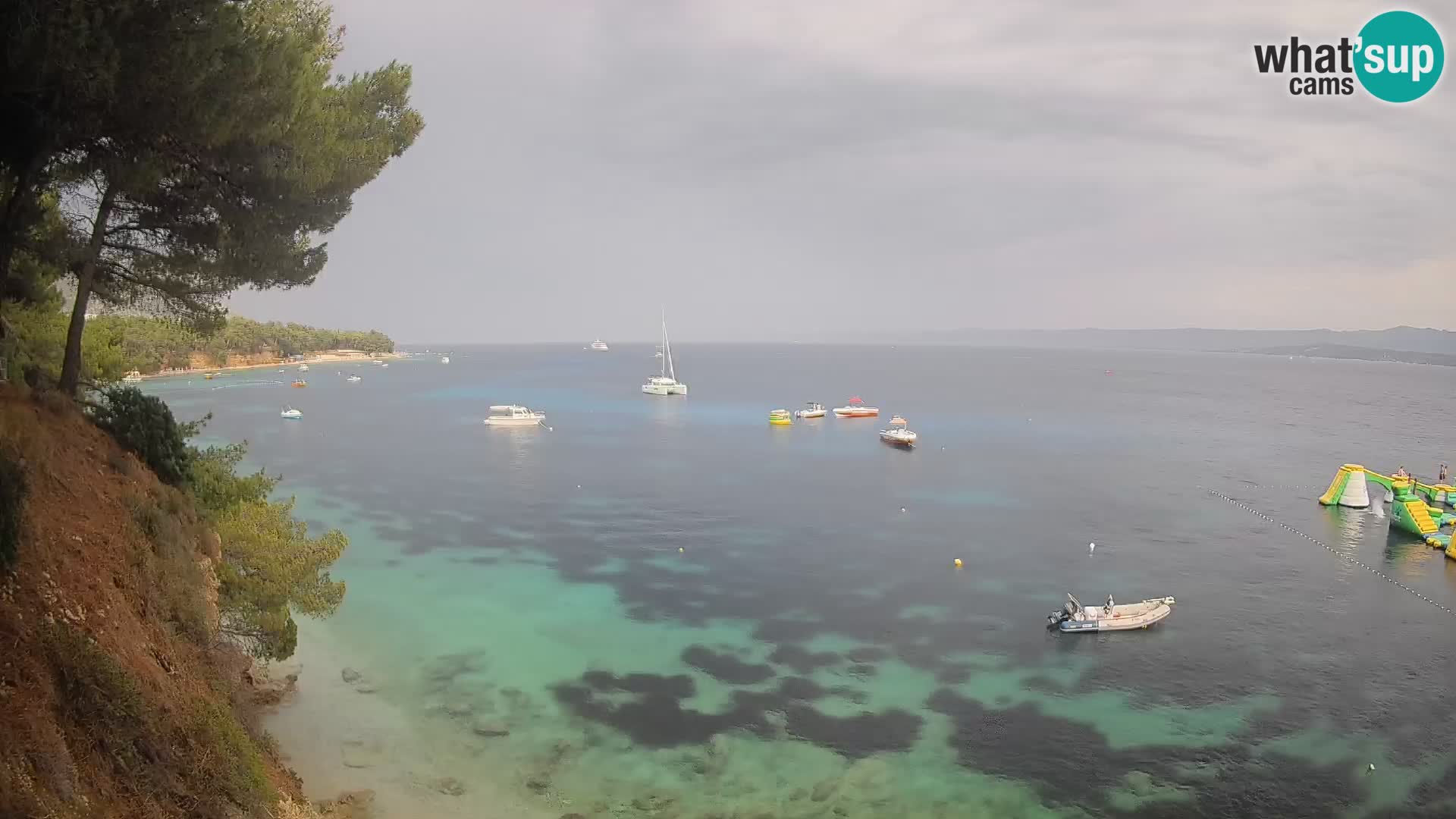 Webcam Potočine Beach Bol – Live View of Borak Beach, Brač Island