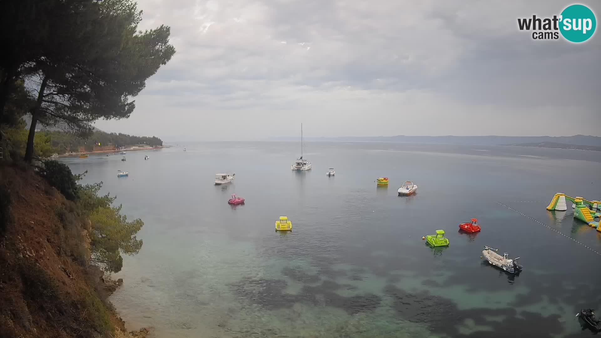 Webcam Potočine Beach Bol – Live View of Borak Beach, Brač Island