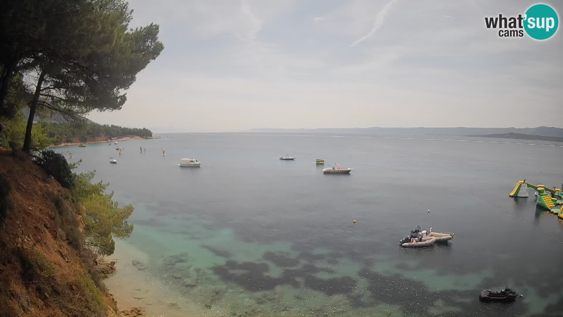 Web kamera Potočine Bol – Pogled uživo na plažu Borak, otok Brač