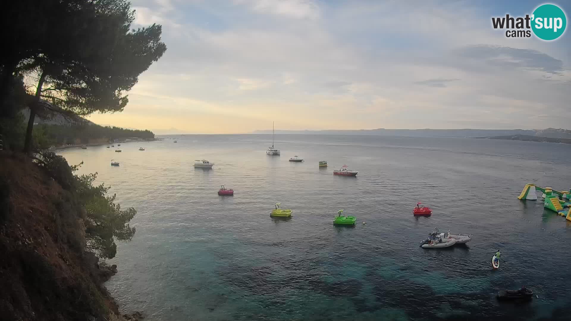 Web kamera Potočine Bol – Pogled uživo na plažu Borak, otok Brač