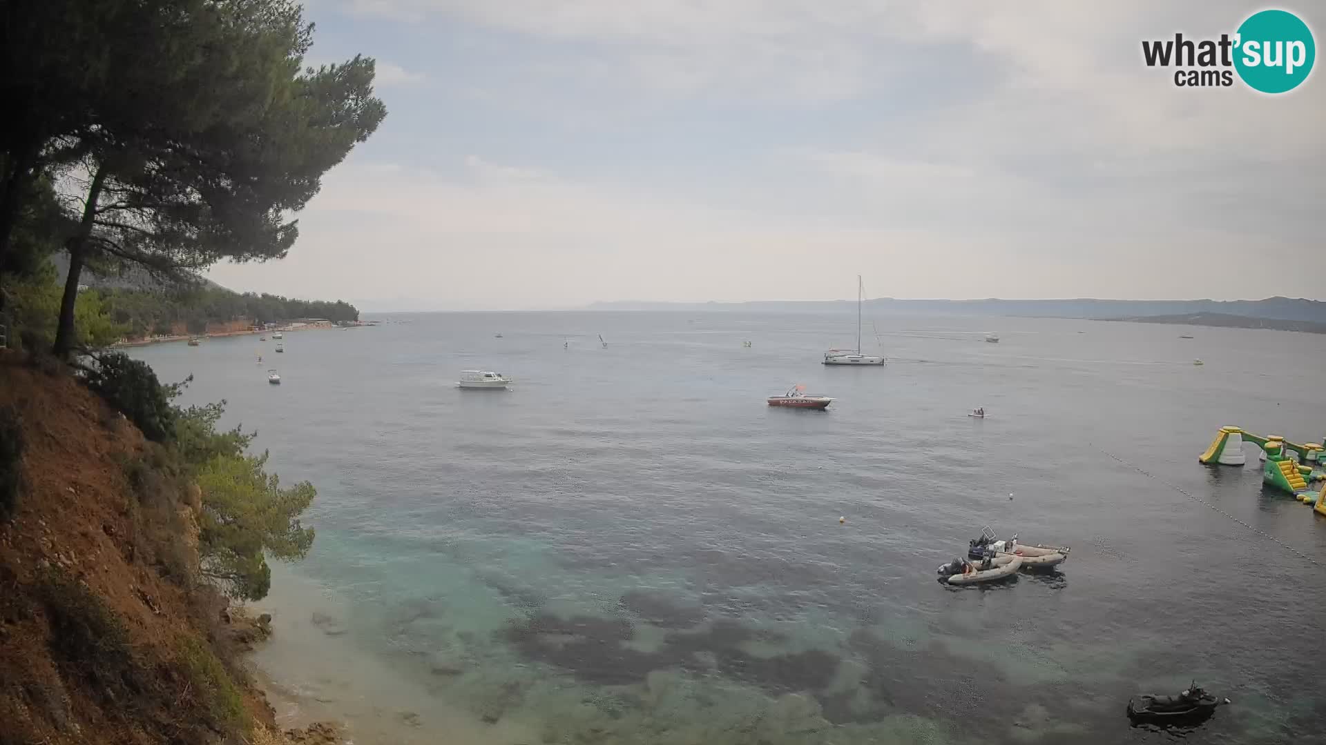 Web kamera Potočine Bol – Pogled uživo na plažu Borak, otok Brač