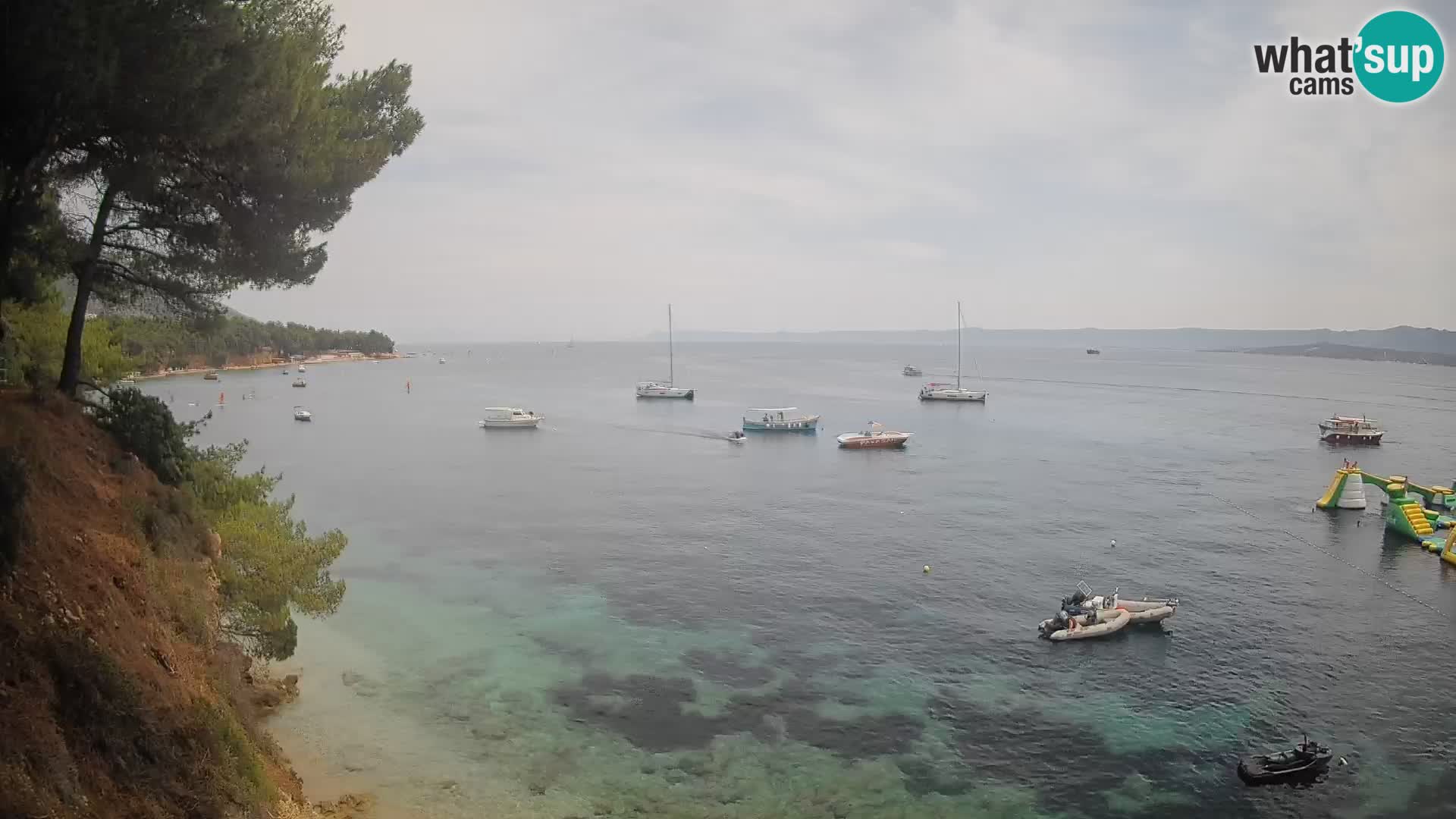 Web kamera Potočine Bol – Pogled uživo na plažu Borak, otok Brač