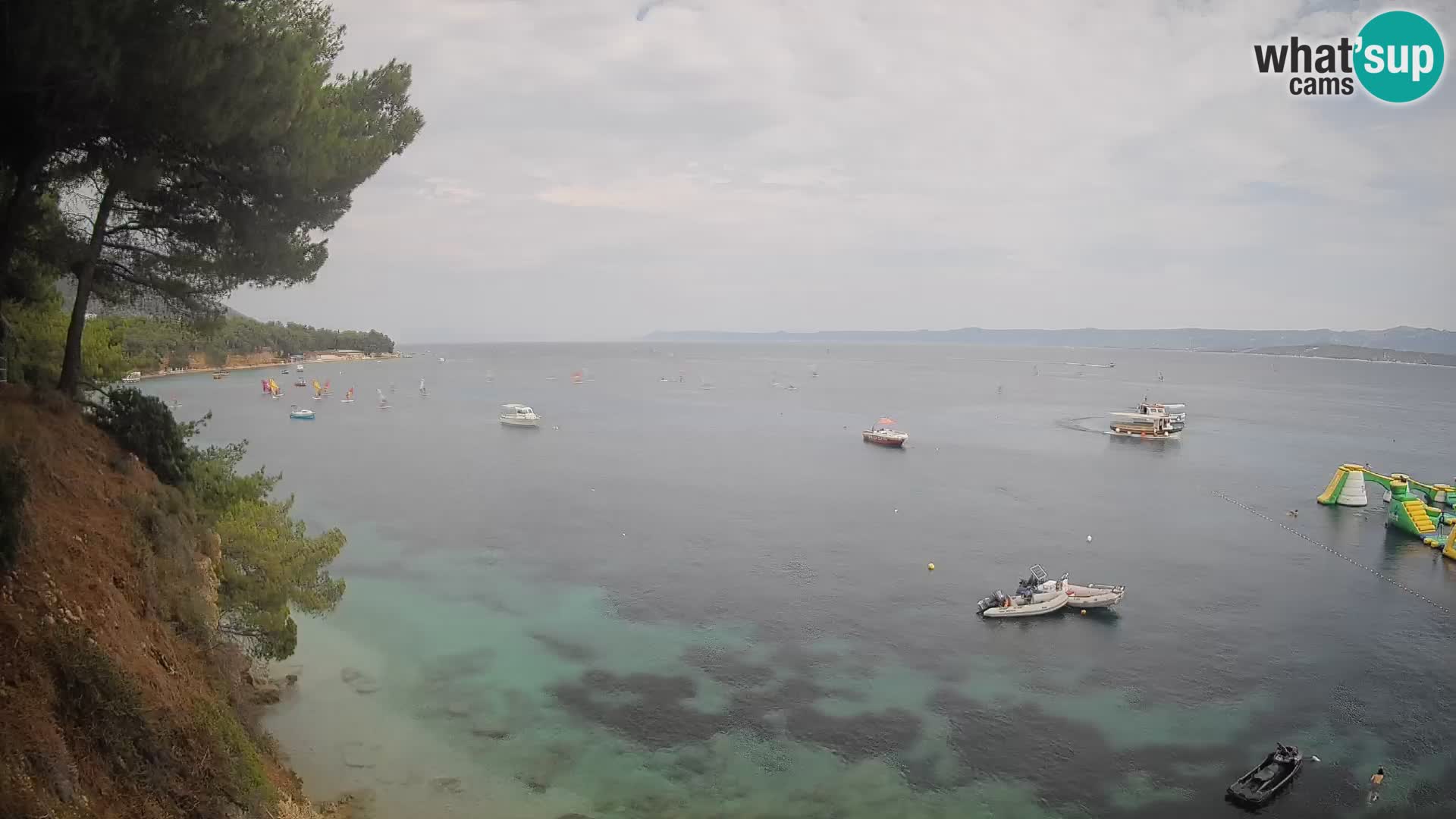 Webcam Potočine Beach Bol – Live View of Borak Beach, Brač Island