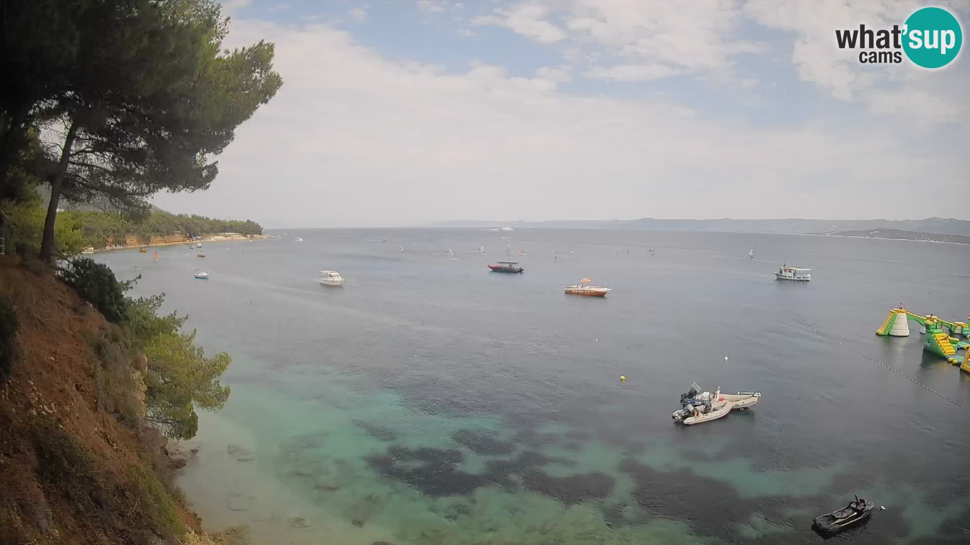 Web kamera Potočine Bol – Pogled uživo na plažu Borak, otok Brač