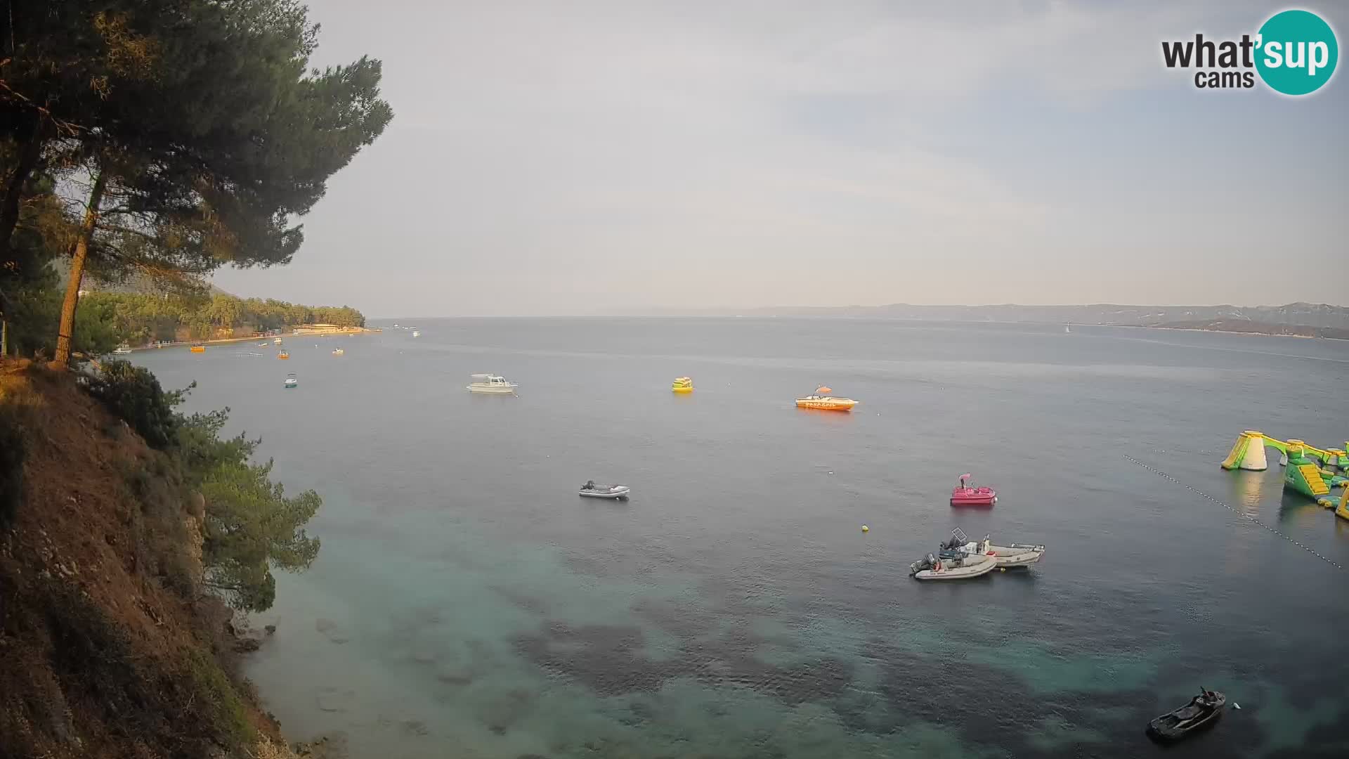 Webcam plage Potočine Bol – Vue en direct sur Borak Beach, île de Brač