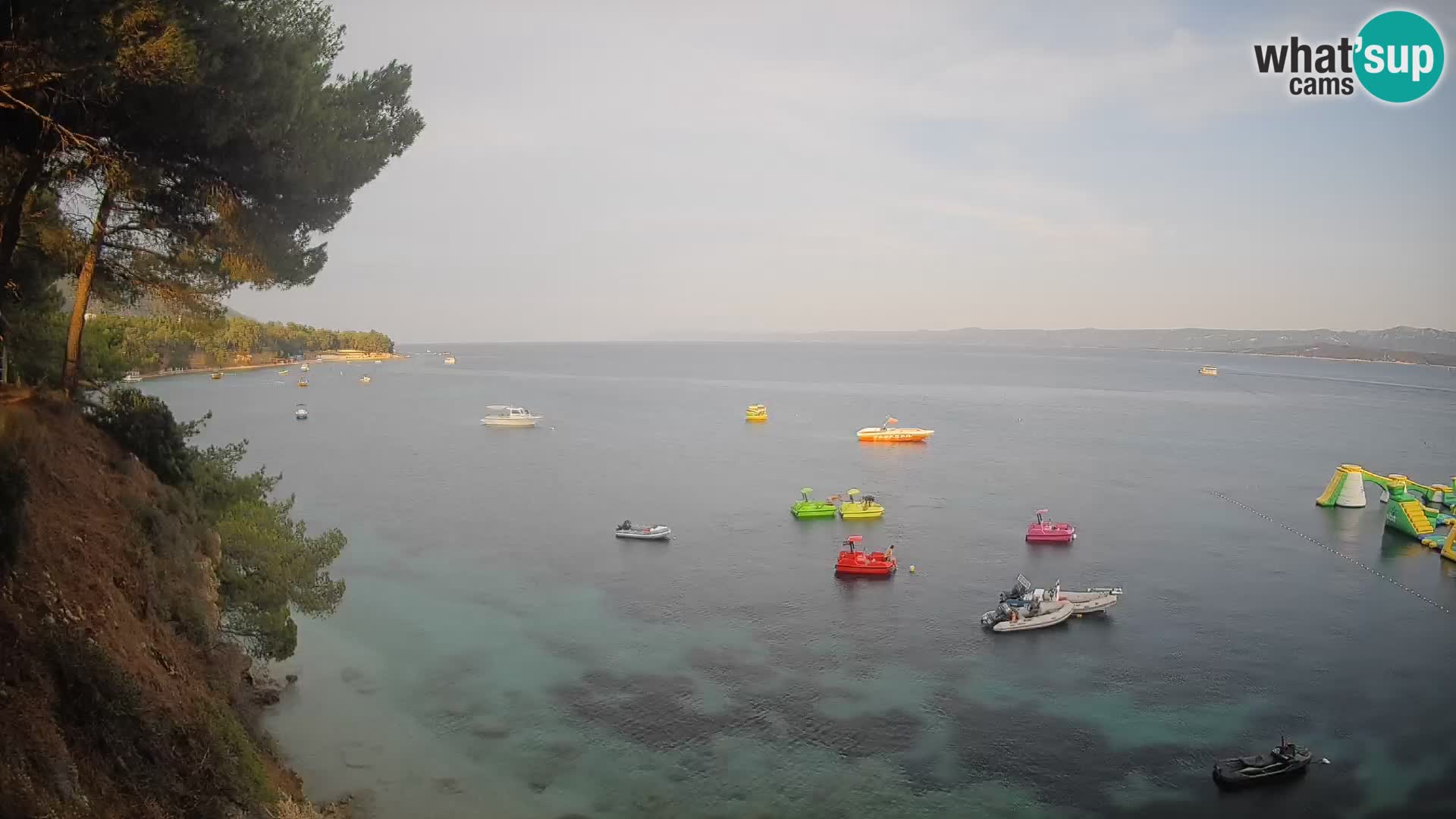Webcam plage Potočine Bol – Vue en direct sur Borak Beach, île de Brač
