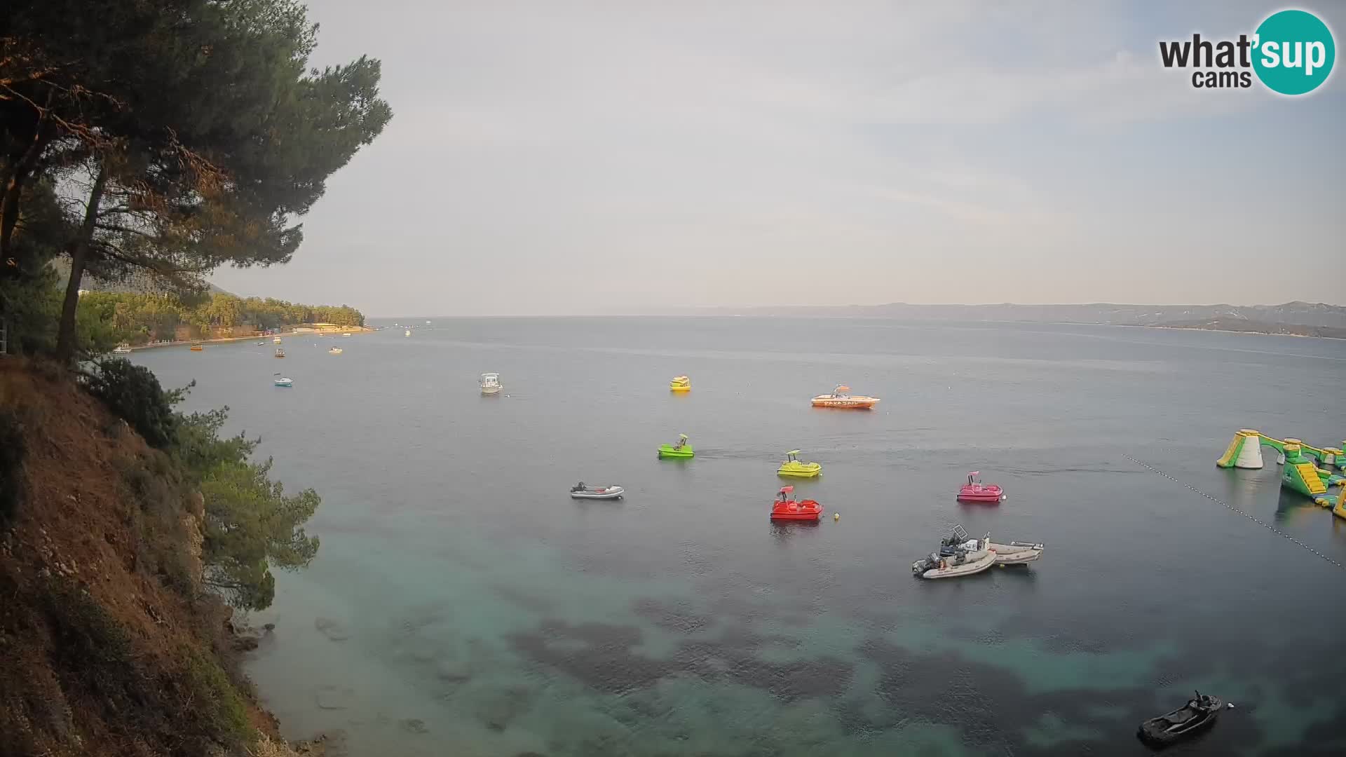 Webcam plage Potočine Bol – Vue en direct sur Borak Beach, île de Brač