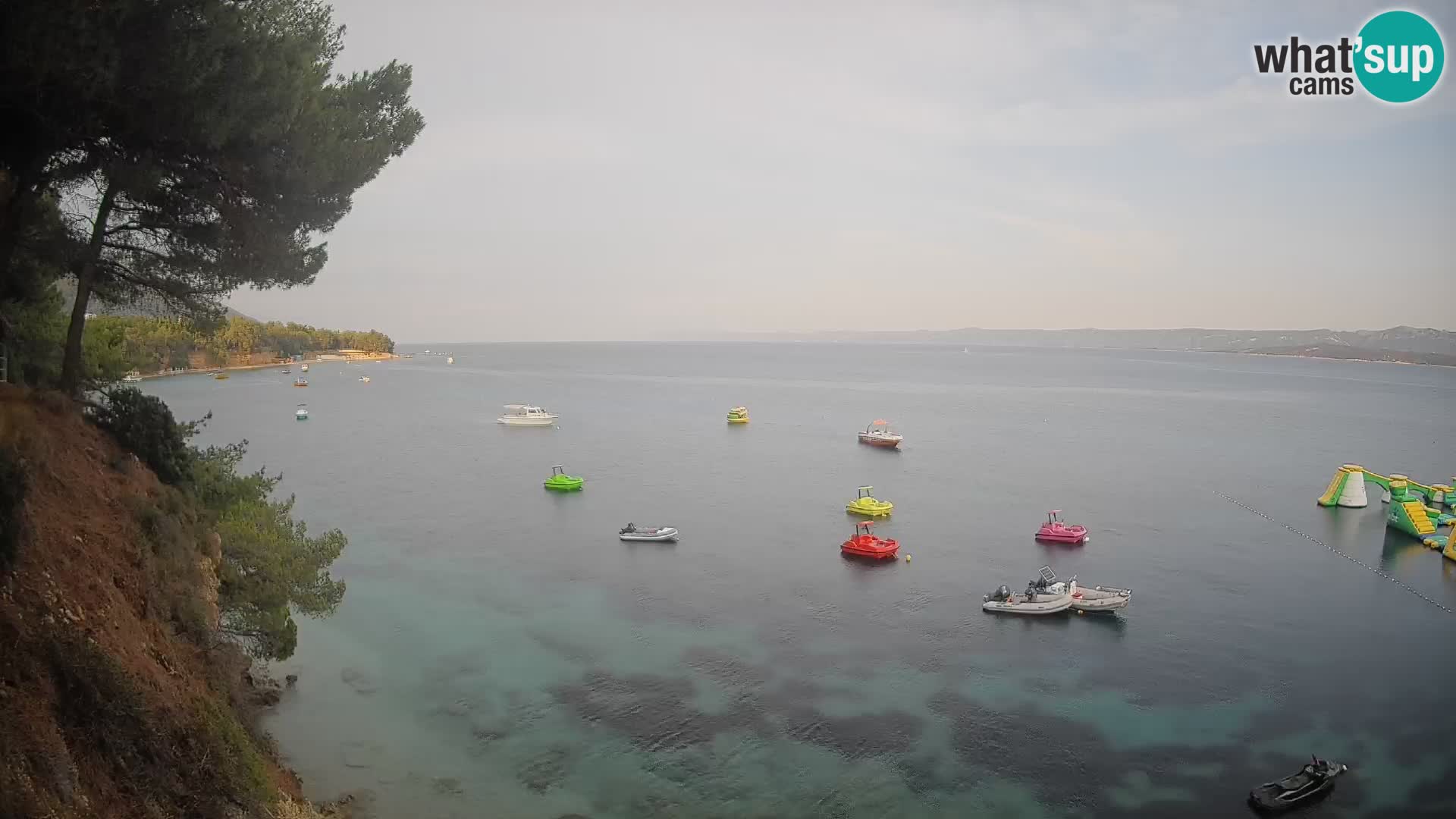 Web kamera Potočine Bol – Pogled uživo na plažu Borak, otok Brač