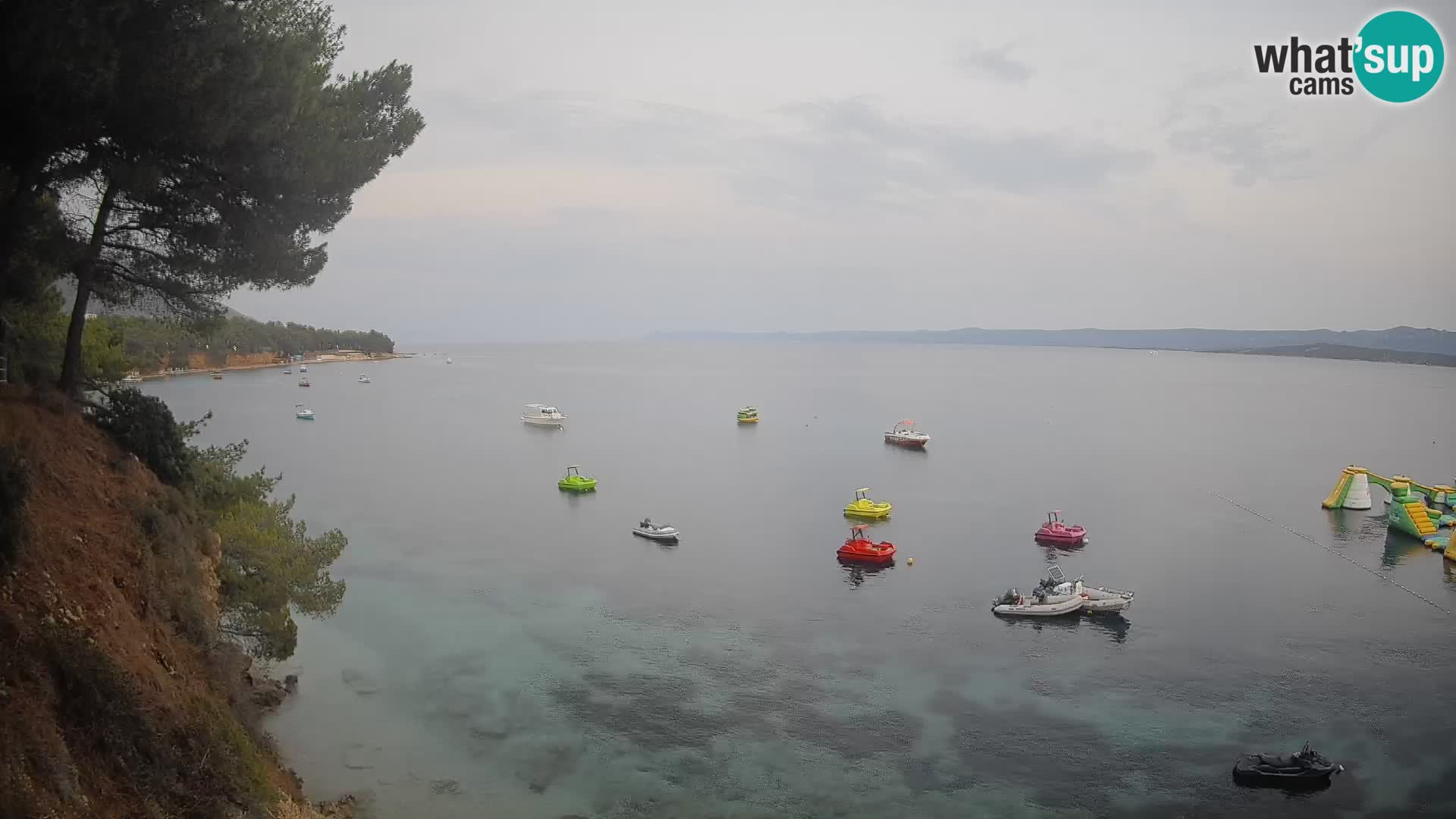 Webcam Spiaggia Potočine Bol – Vista live sulla spiaggia Borak, Isola di Brač