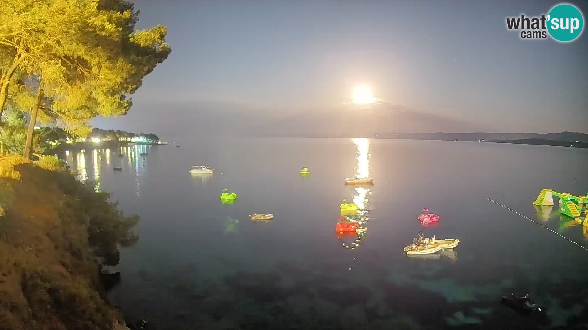 Webcam plage Potočine Bol – Vue en direct sur Borak Beach, île de Brač