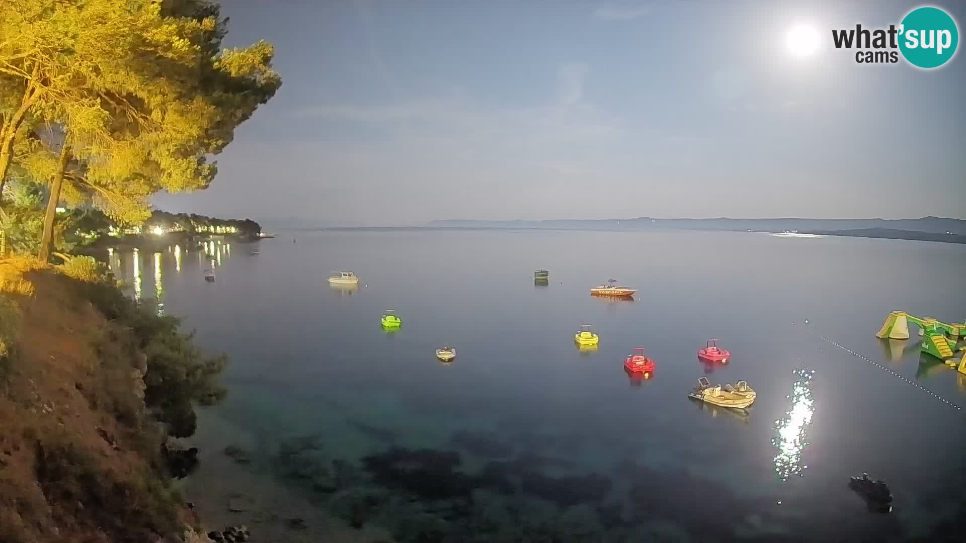 Webcam Playa Potočine Bol – Vista en vivo de Borak Beach, Isla de Brač