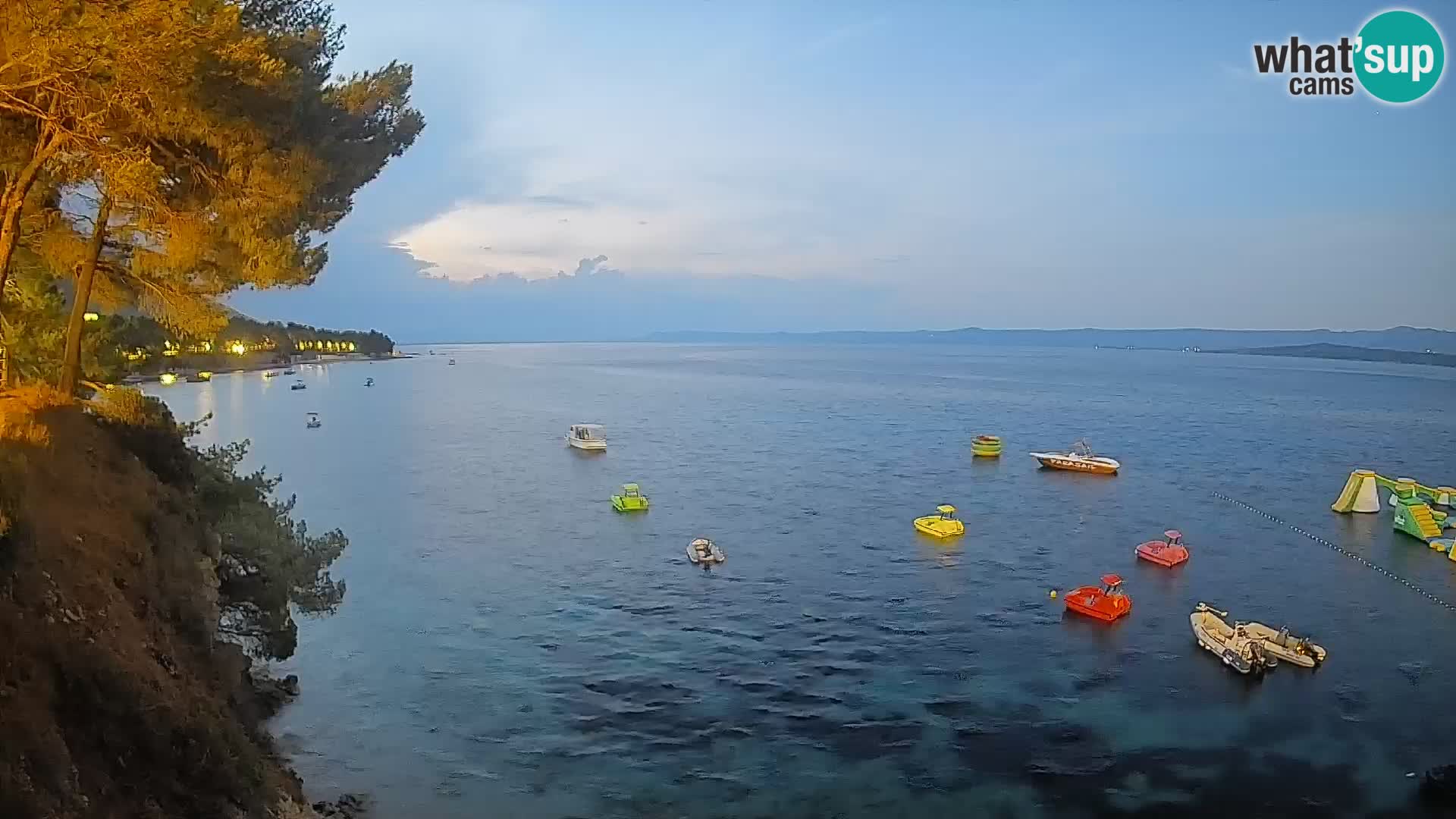 Webcam Spiaggia Potočine Bol – Vista live sulla spiaggia Borak, Isola di Brač