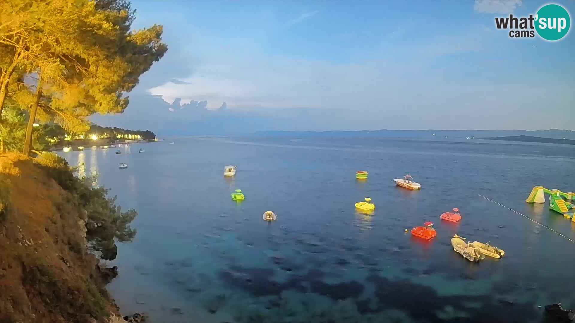 Webcam Spiaggia Potočine Bol – Vista live sulla spiaggia Borak, Isola di Brač