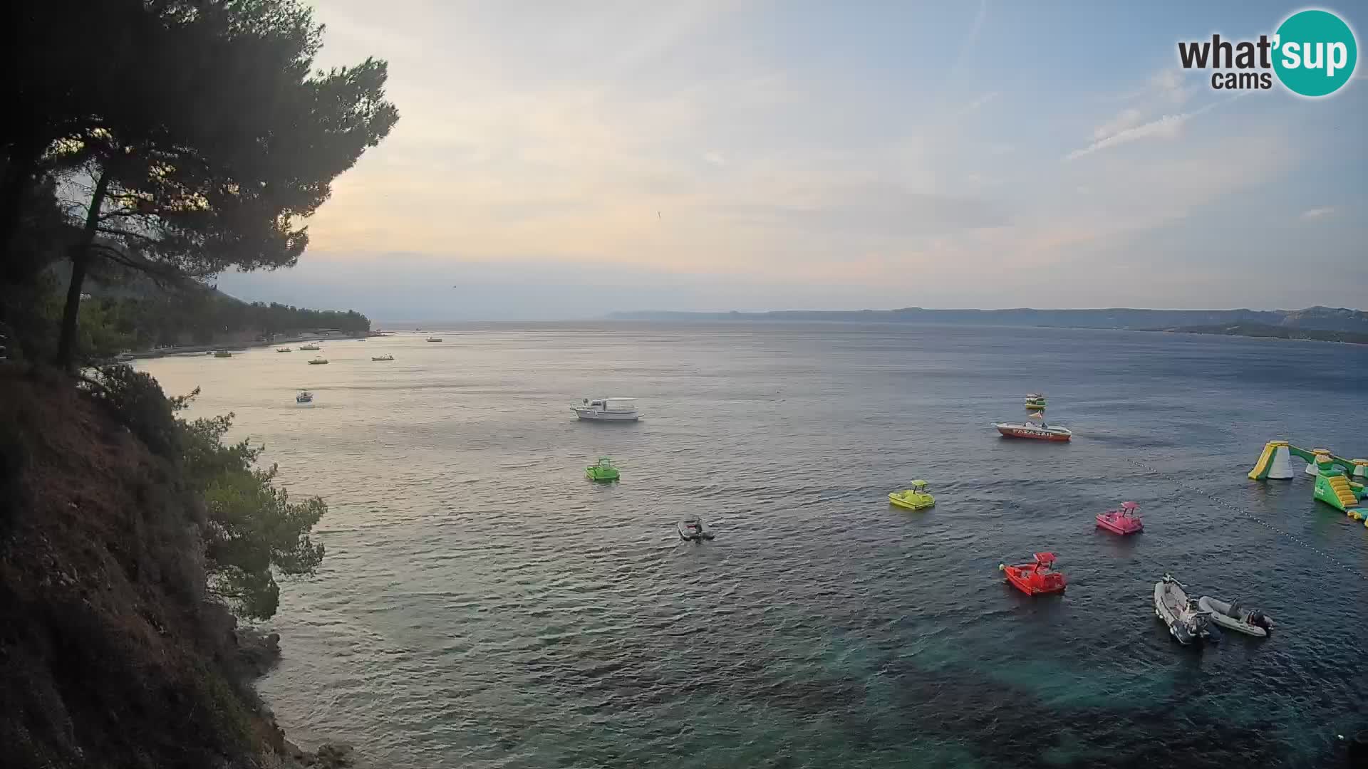 Webcam Spiaggia Potočine Bol – Vista live sulla spiaggia Borak, Isola di Brač