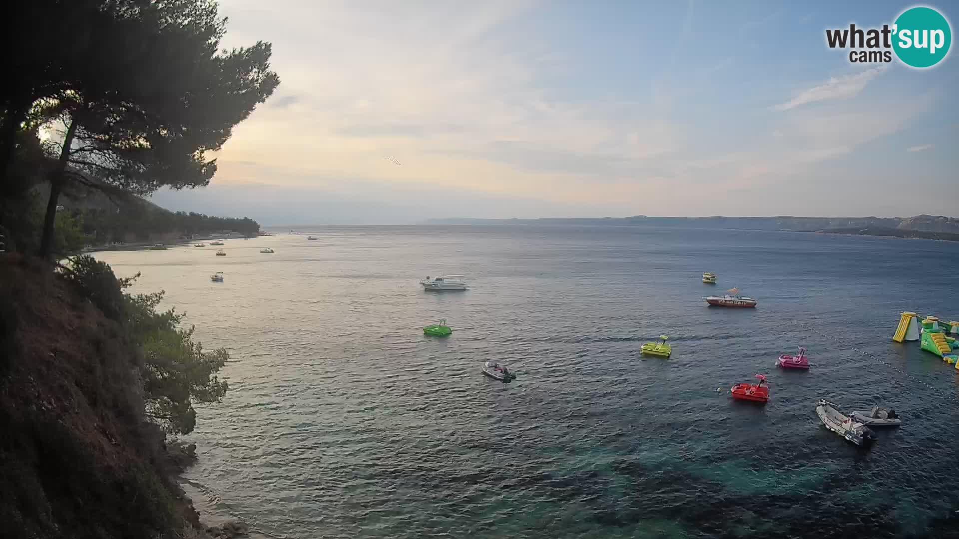 Webcam Spiaggia Potočine Bol – Vista live sulla spiaggia Borak, Isola di Brač