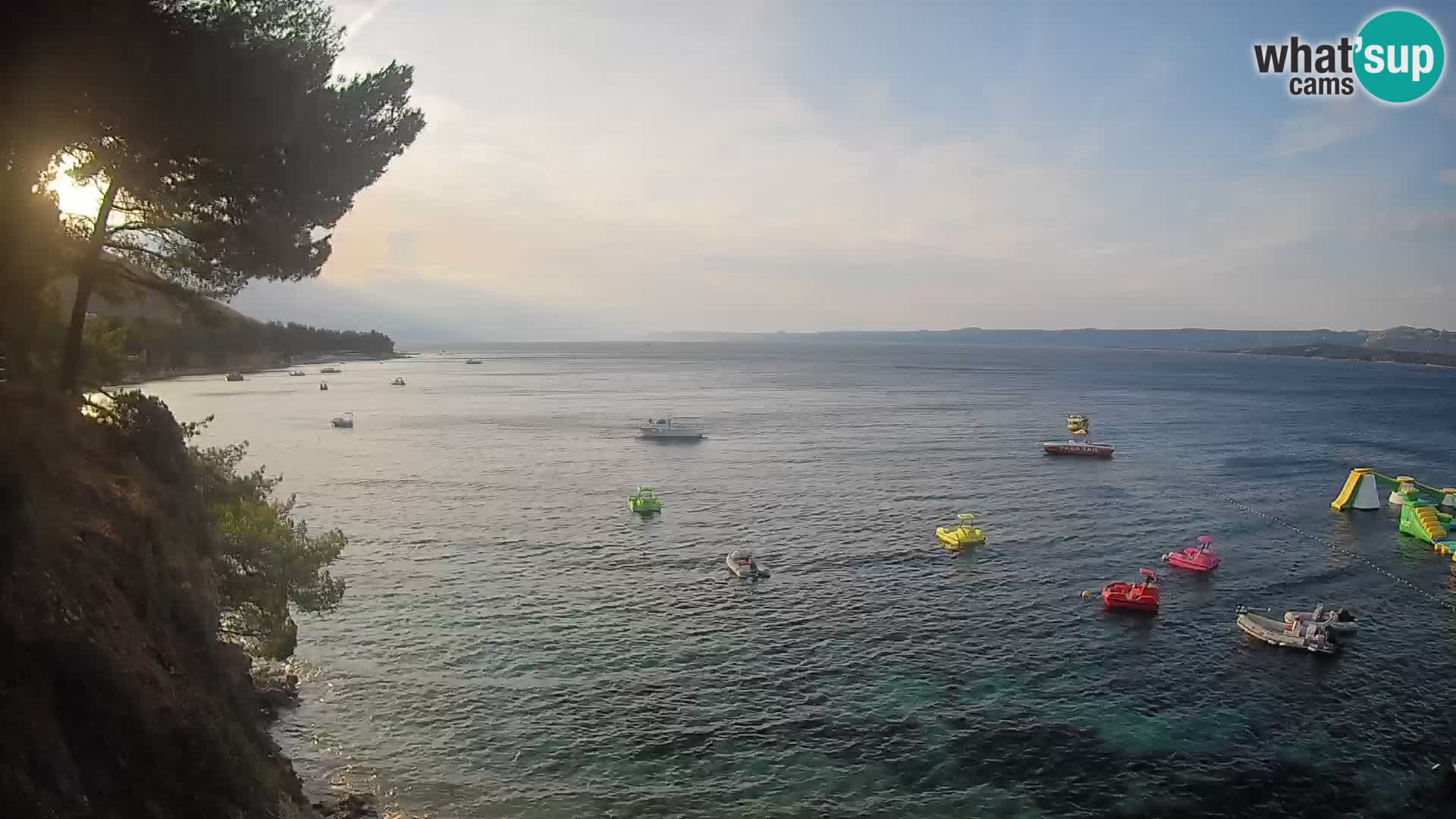 Webcam Spiaggia Potočine Bol – Vista live sulla spiaggia Borak, Isola di Brač