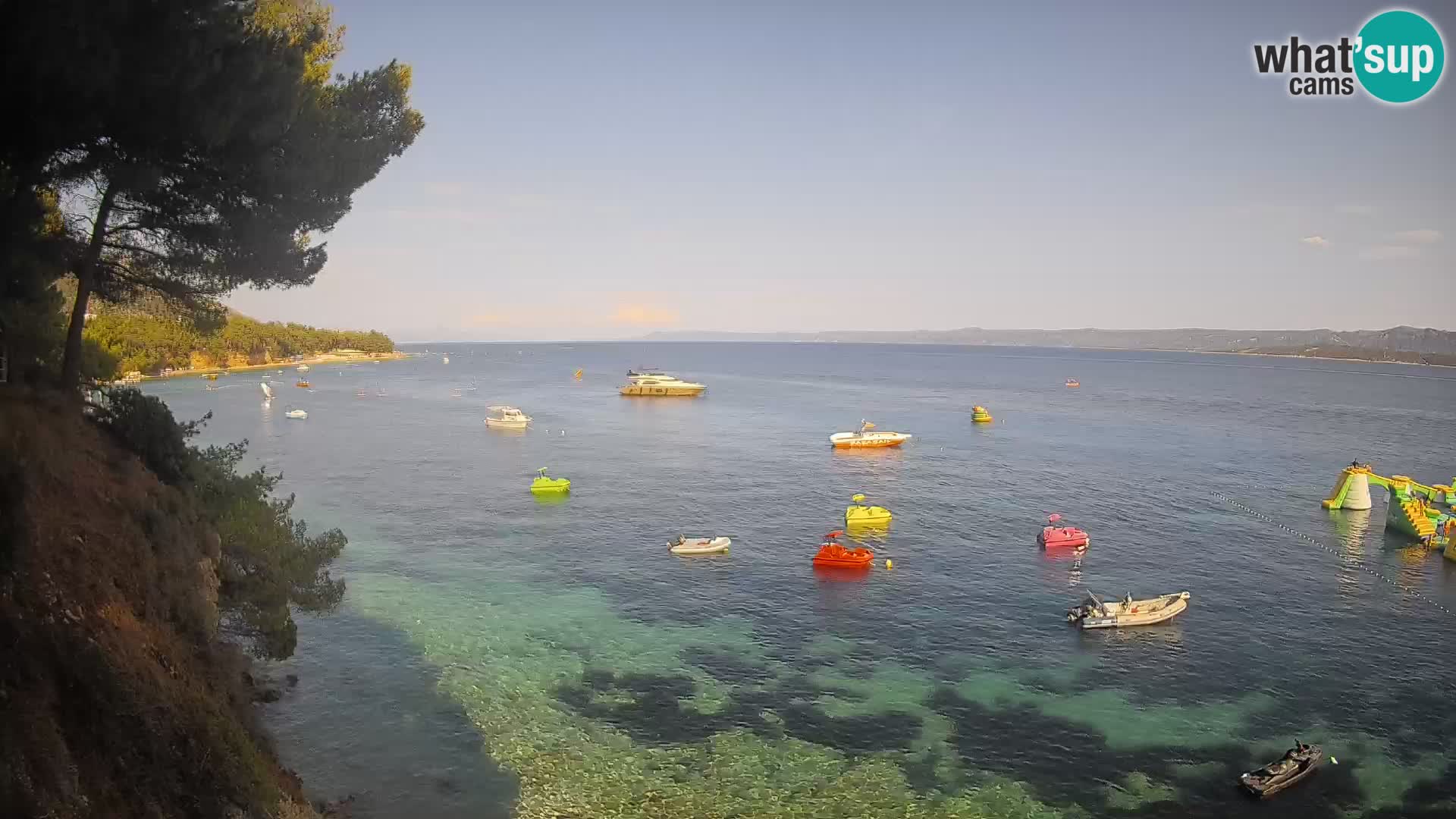 Web kamera Potočine Bol – Pogled uživo na plažu Borak, otok Brač