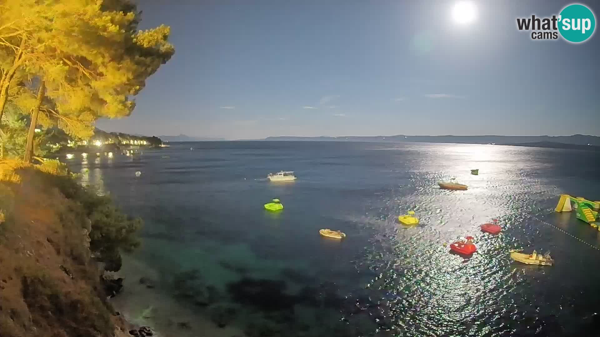 Webcam Spiaggia Potočine Bol – Vista live sulla spiaggia Borak, Isola di Brač