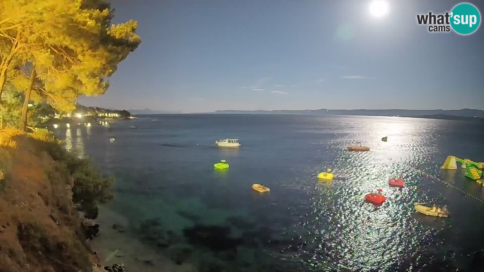 Webcam Spiaggia Potočine Bol – Vista live sulla spiaggia Borak, Isola di Brač