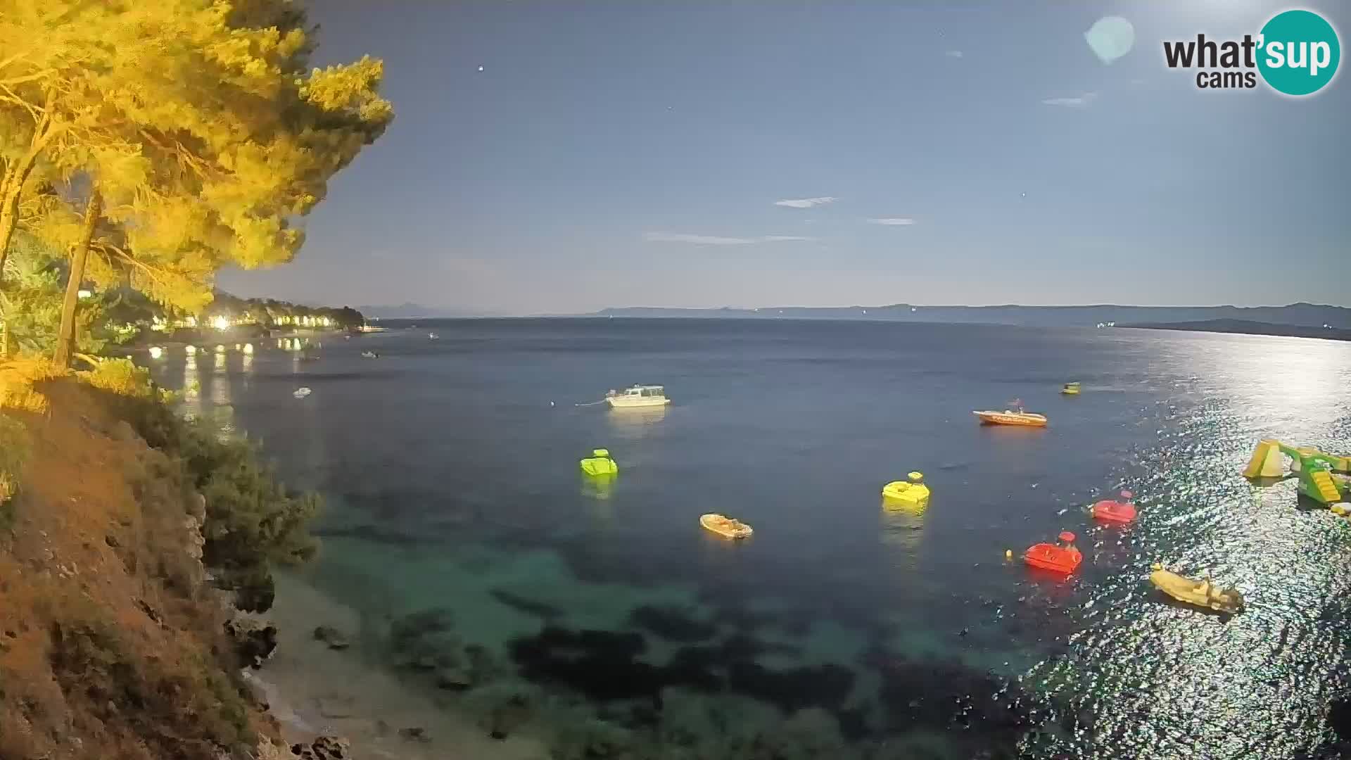 Webcam Spiaggia Potočine Bol – Vista live sulla spiaggia Borak, Isola di Brač