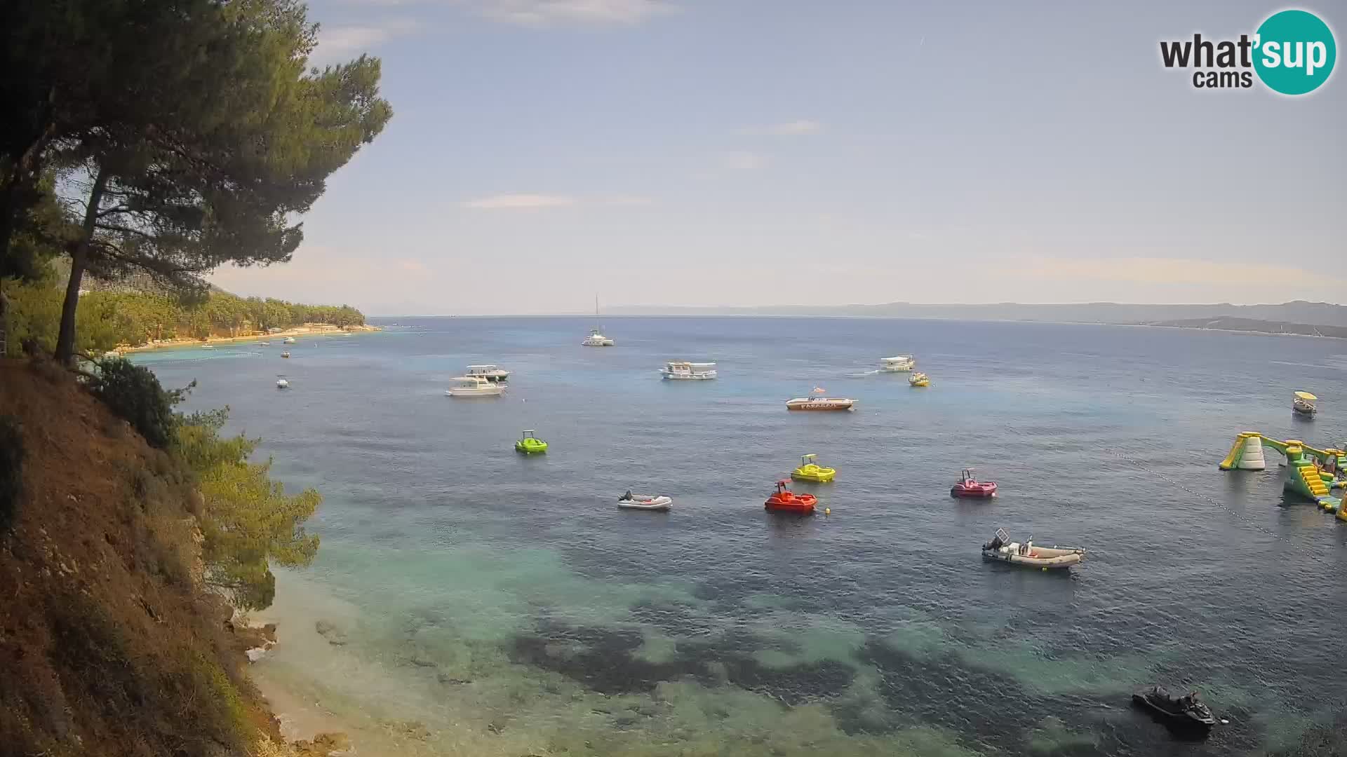 Web kamera Potočine Bol – Pogled uživo na plažu Borak, otok Brač
