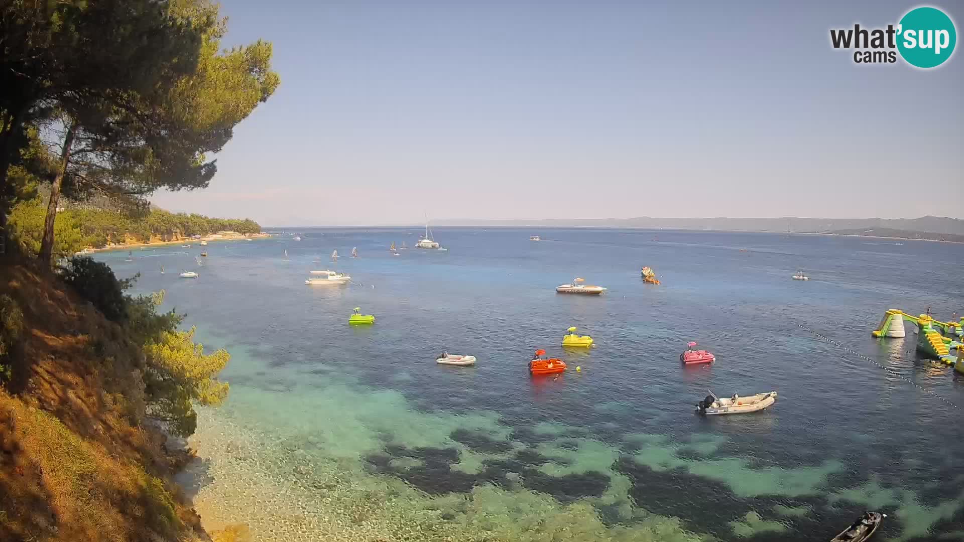 Webcam Strand Potočine Bol – Liveblick auf Borak Beach, Insel Brač