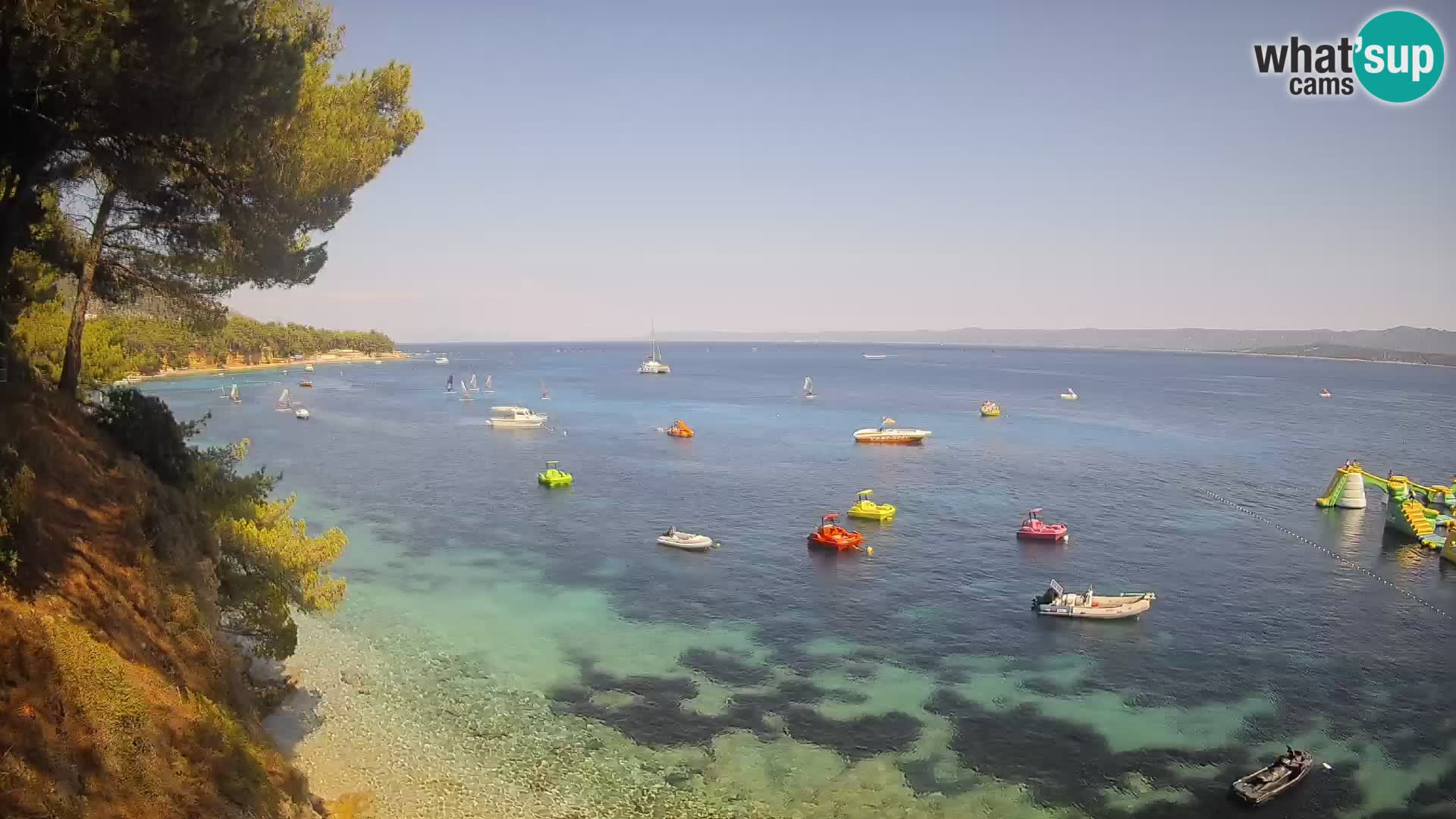 Webcam Strand Potočine Bol – Liveblick auf Borak Beach, Insel Brač