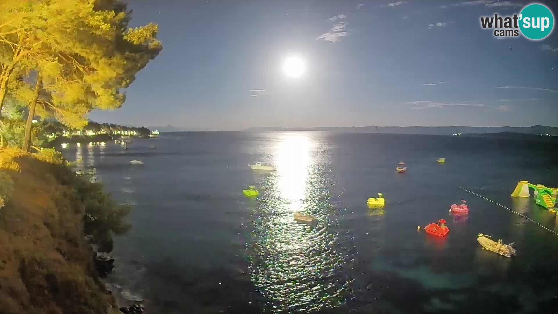 Webcam Spiaggia Potočine Bol – Vista live sulla spiaggia Borak, Isola di Brač