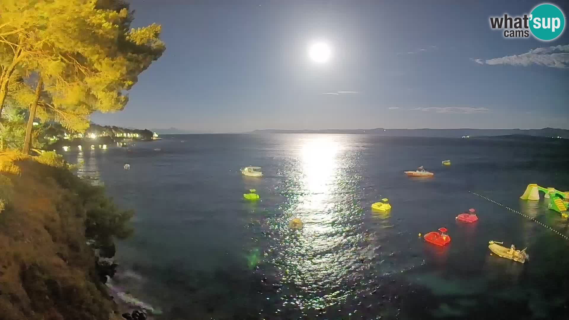 Webcam Spiaggia Potočine Bol – Vista live sulla spiaggia Borak, Isola di Brač