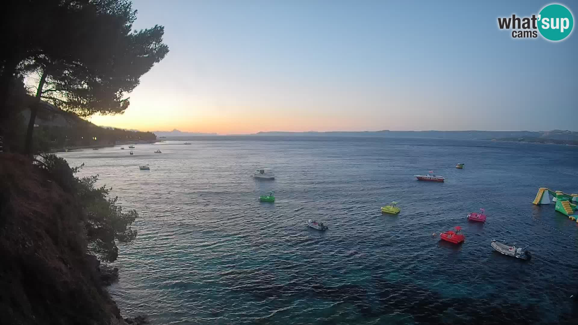 Webcam plage Potočine Bol – Vue en direct sur Borak Beach, île de Brač