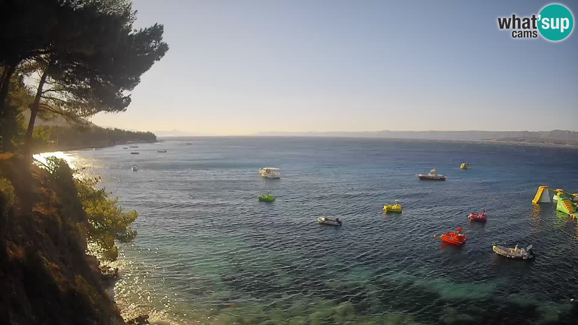 Web kamera Potočine Bol – Pogled uživo na plažu Borak, otok Brač
