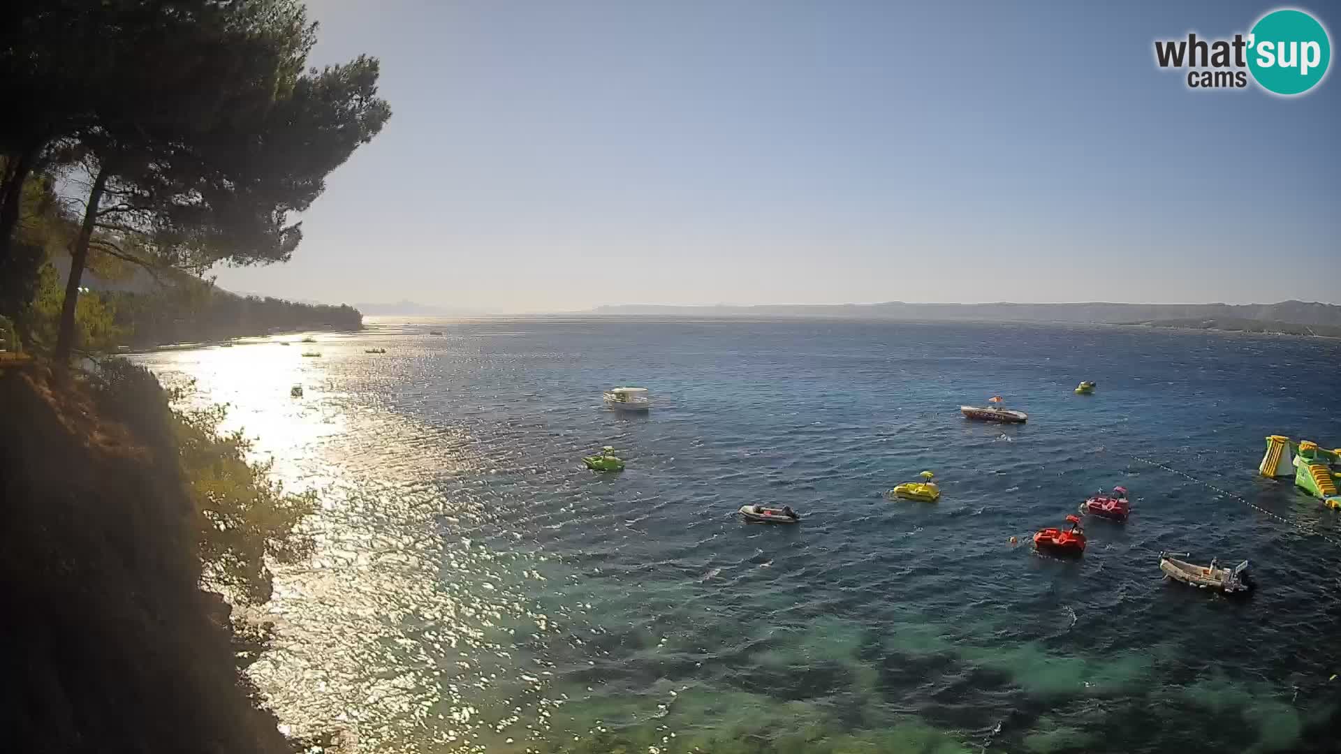Web kamera Potočine Bol – Pogled uživo na plažu Borak, otok Brač