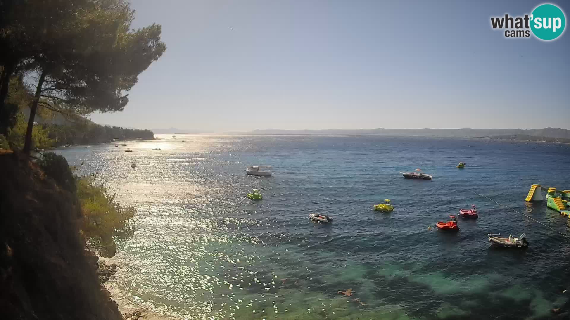 Web kamera Potočine Bol – Pogled uživo na plažu Borak, otok Brač