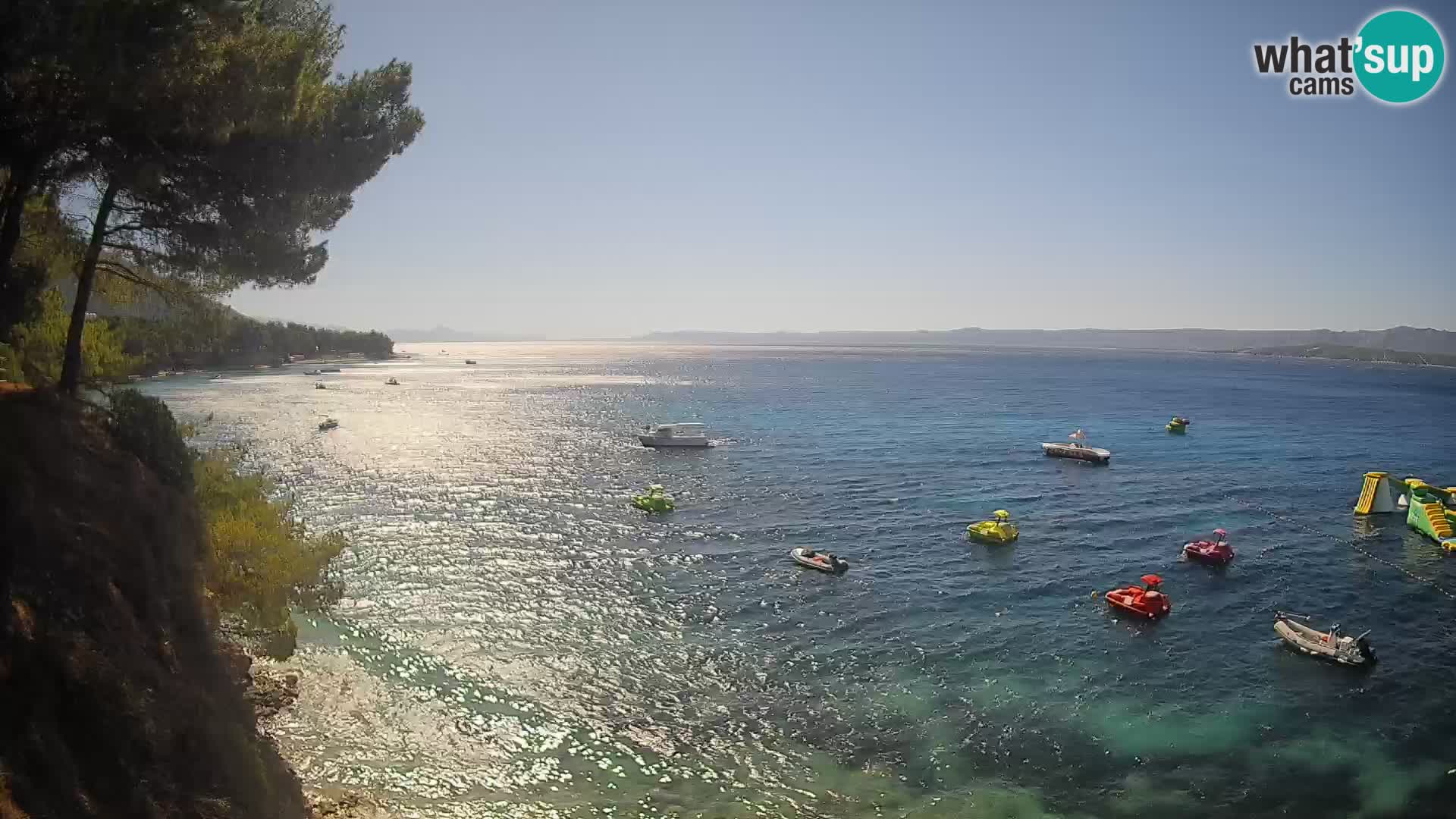 Web kamera Potočine Bol – Pogled uživo na plažu Borak, otok Brač
