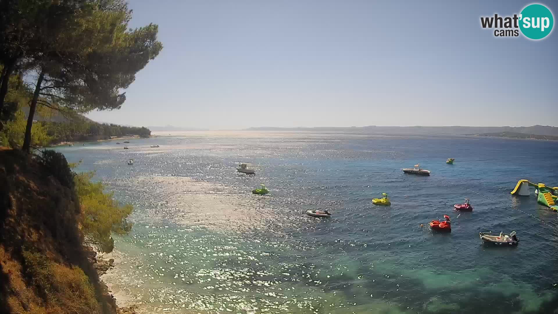 Web kamera Potočine Bol – Pogled uživo na plažu Borak, otok Brač