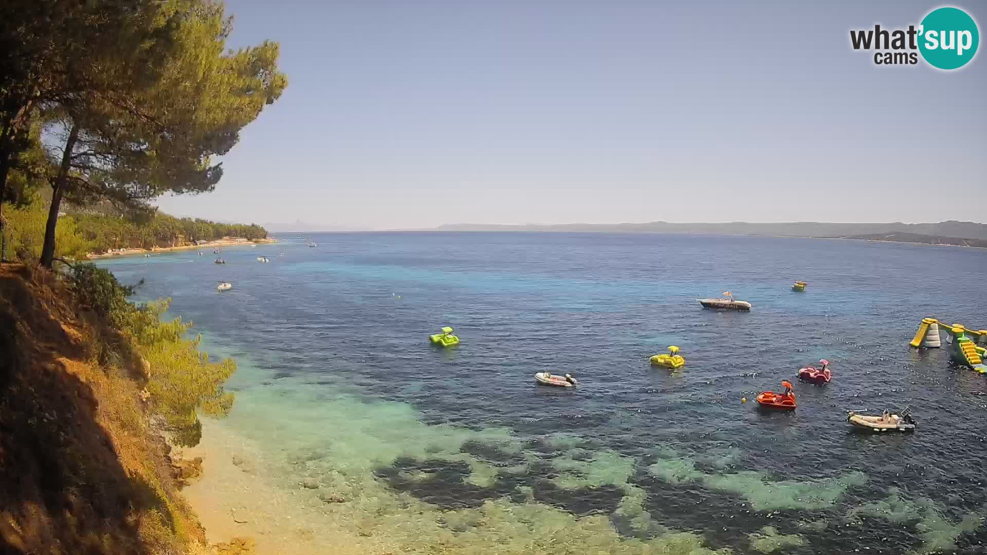 Webcam Strand Potočine Bol – Liveblick auf Borak Beach, Insel Brač