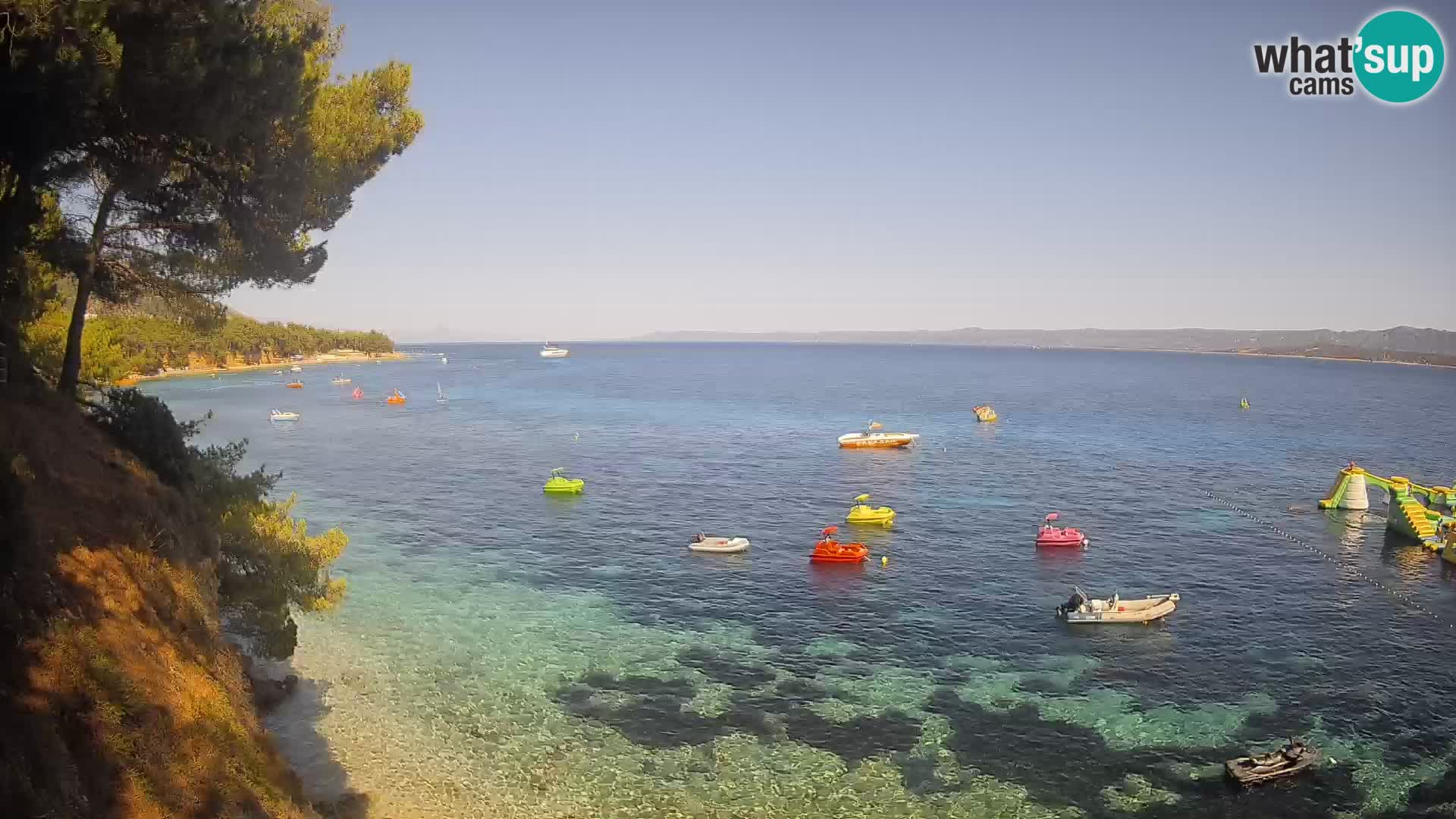 Webcam Playa Potočine Bol – Vista en vivo de Borak Beach, Isla de Brač