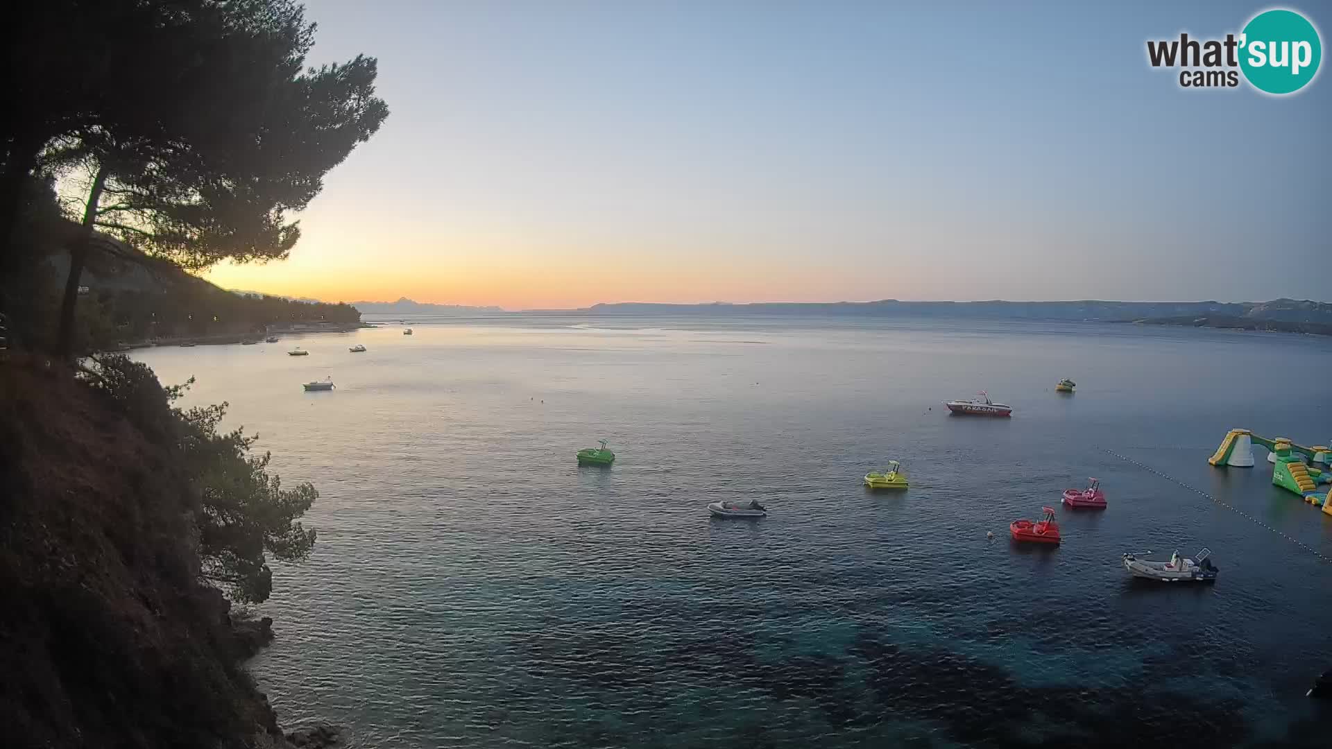 Webcam plage Potočine Bol – Vue en direct sur Borak Beach, île de Brač